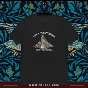 Live your purpose, Stay Purposeful - vintage shirts for men and women
