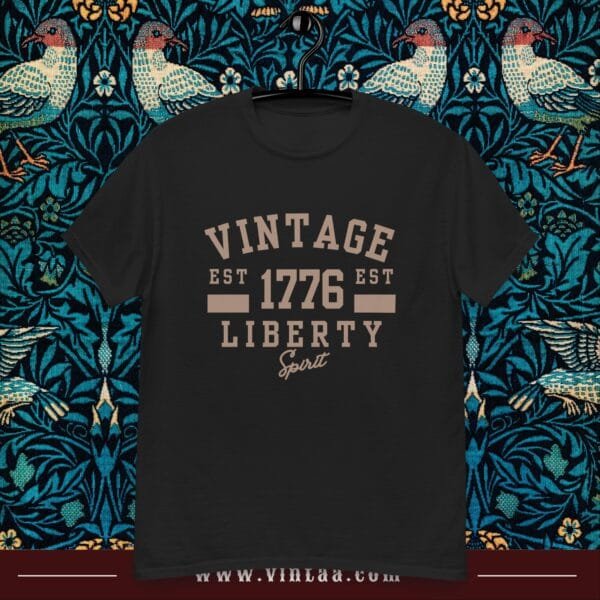 Vintage Liberty EST 1776, Spirit - vintage shirts for men and women - Image 2