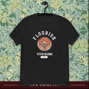 Flourish, Vivid Bloom - vintage shirts for men and women