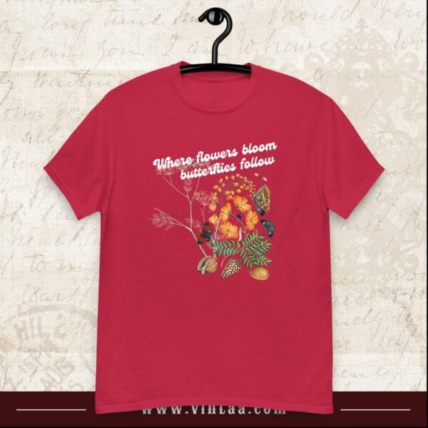 Where flowers bloom, butterflies follow - vintage shirts for men and women - Image 8