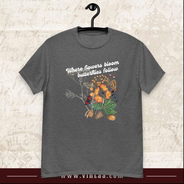 Where flowers bloom, butterflies follow - vintage shirts for men and women - Image 5