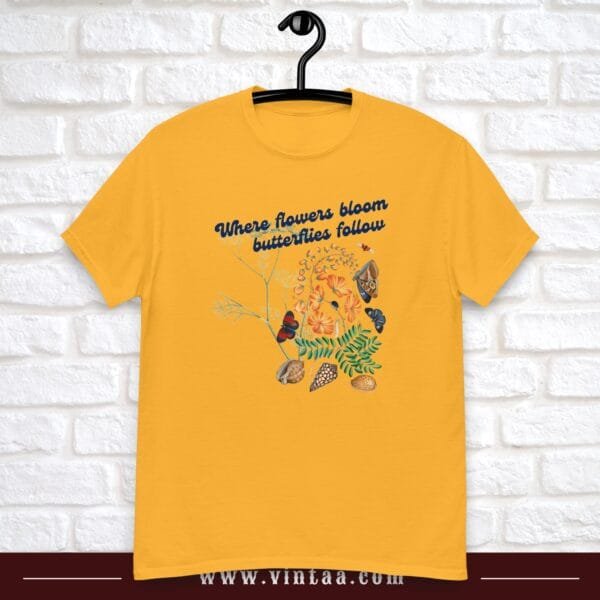 Where flowers bloom, butterflies follow - vintage shirts for men and women - Image 7