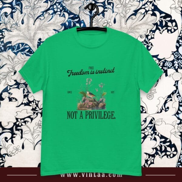 Freedom is instinct, Not a privilege - vintage shirts for men and women - Image 8