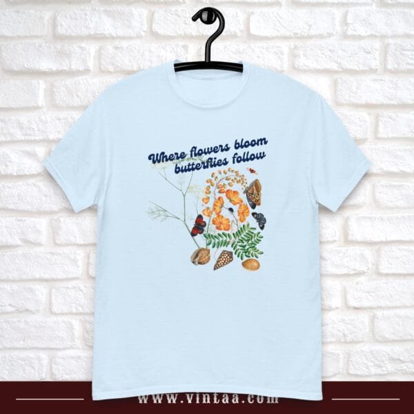 Where flowers bloom, butterflies follow - vintage shirts for men and women - Image 8
