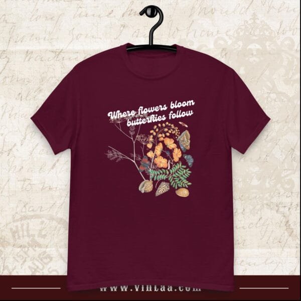 Where flowers bloom, butterflies follow - vintage shirts for men and women - Image 4