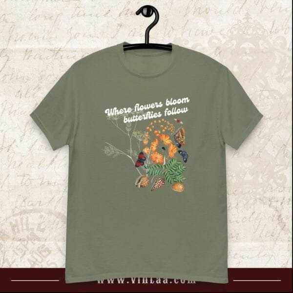 Where flowers bloom, butterflies follow - vintage shirts for men and women - Image 6
