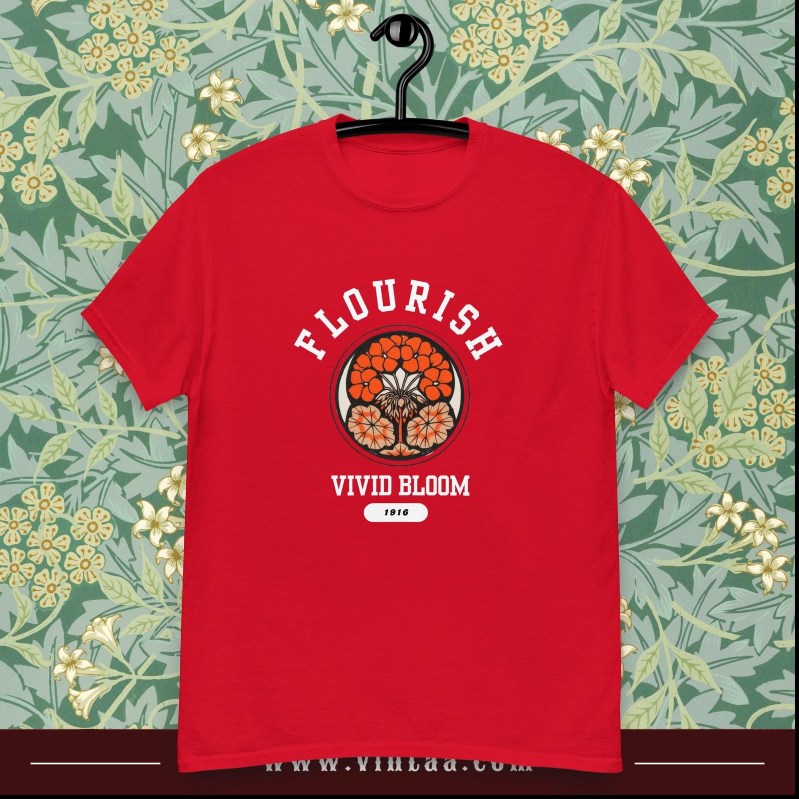 Flourish, Vivid Bloom - vintage shirts for men and women - Image 3