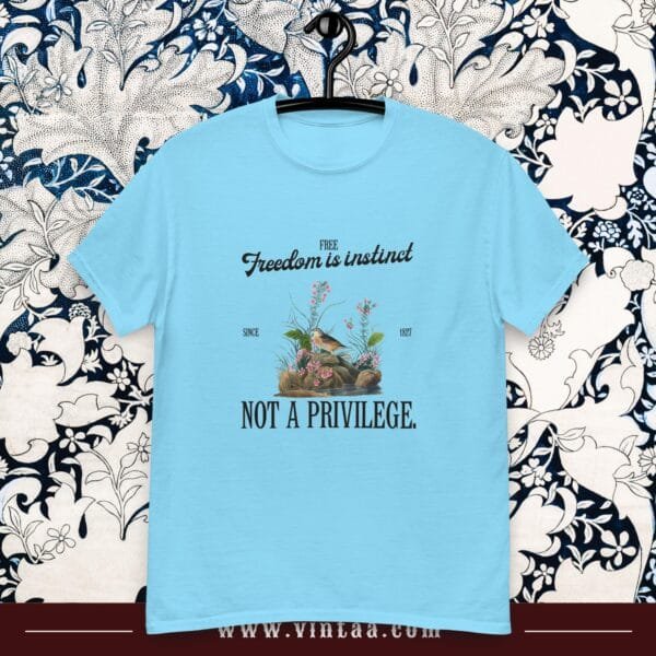Freedom is instinct, Not a privilege - vintage shirts for men and women - Image 5