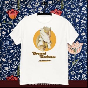 crested cockatoo - vintage shirts for men and women