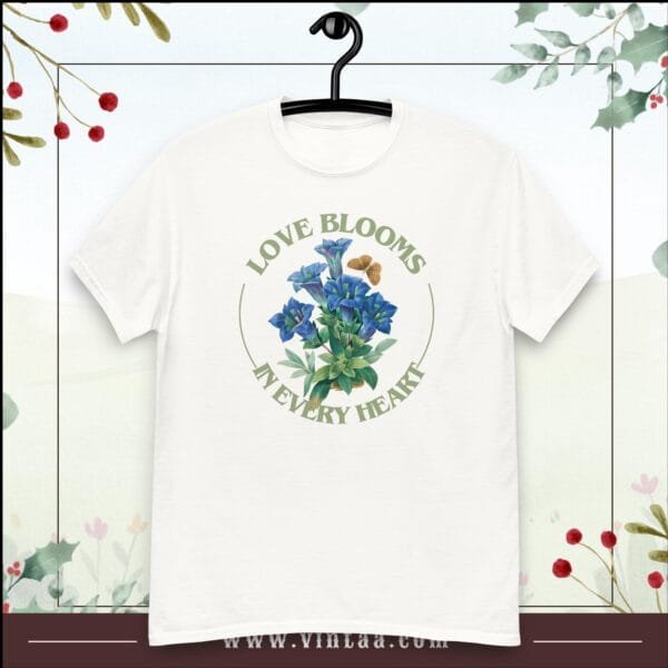 Love blooms in every heart - vintage shirts for men and women