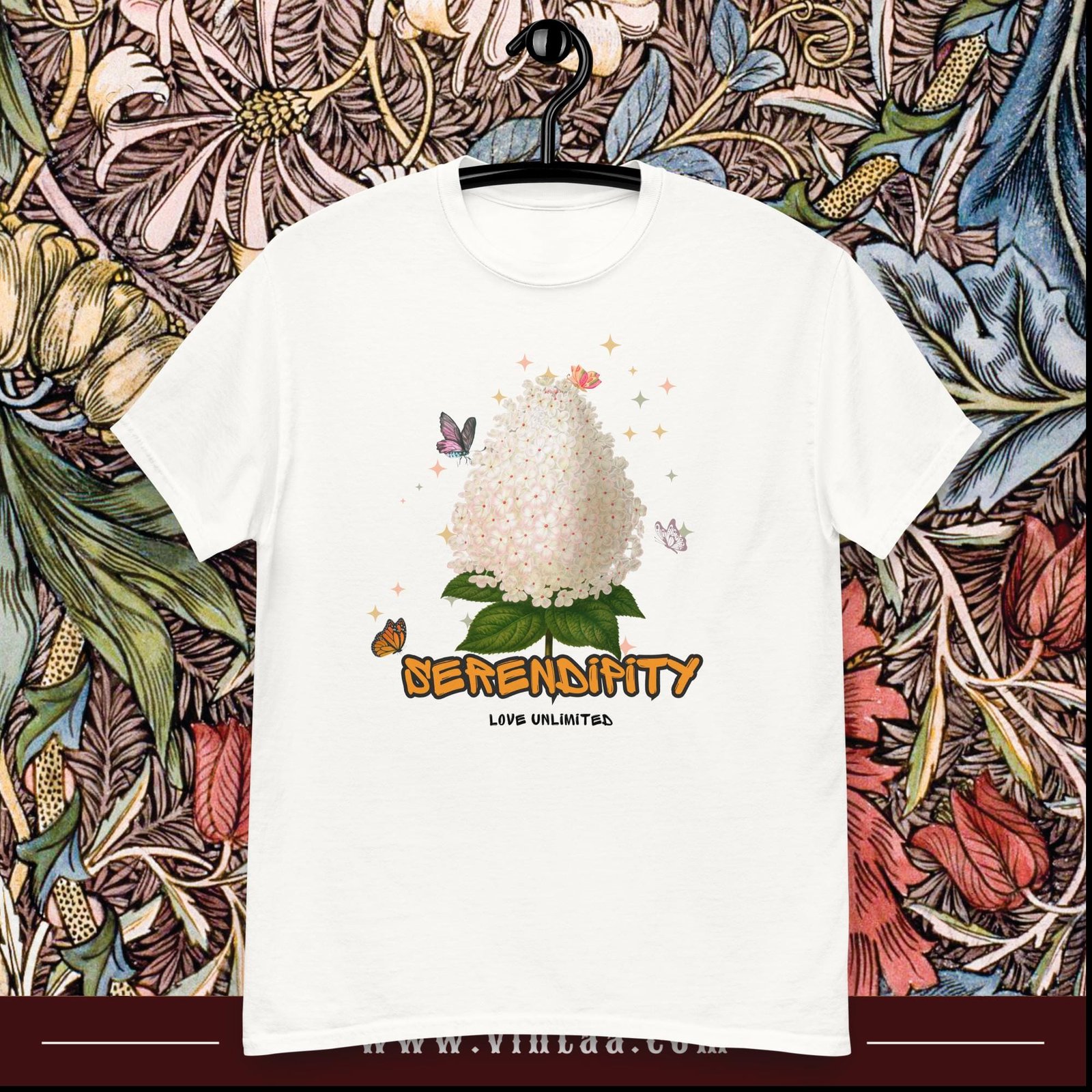 retro botanical flower t-shirt