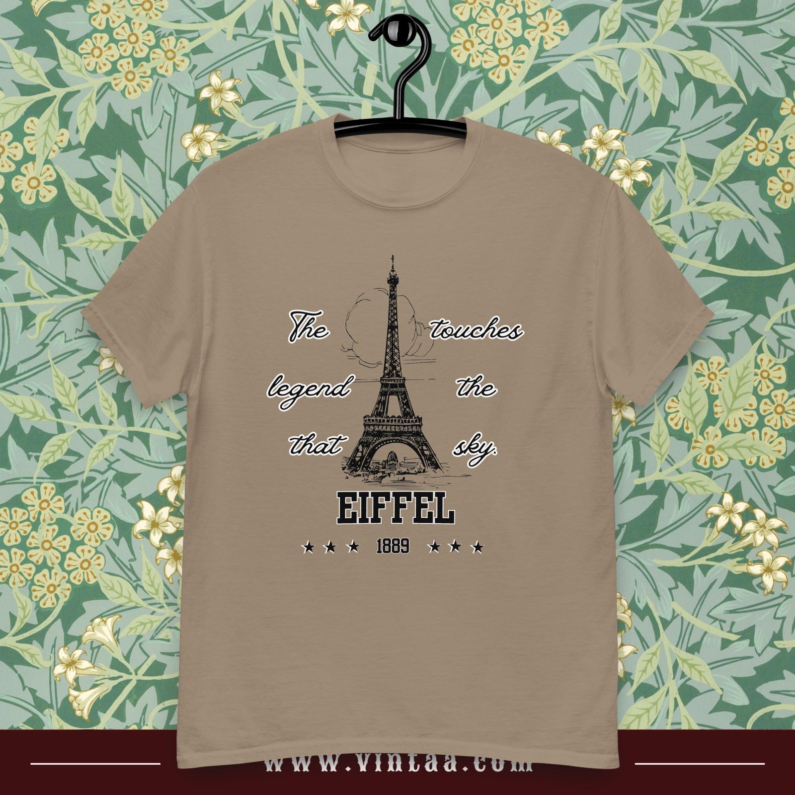 Vintage Eiffel Tower T-Shirt – Paris 1889 Graphic Tee - Image 5