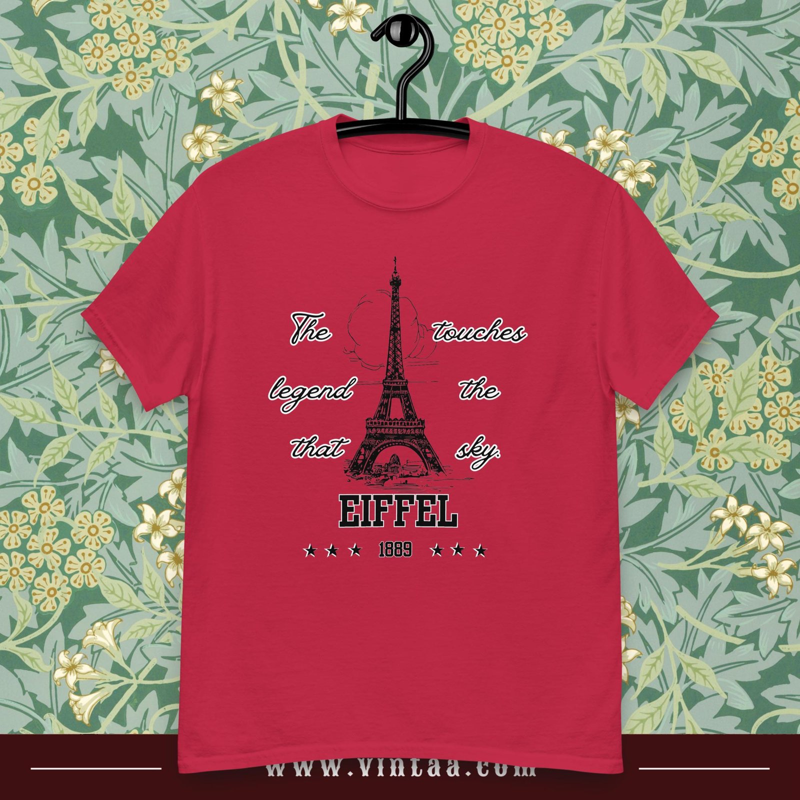 Vintage Eiffel Tower T-Shirt – Paris 1889 Graphic Tee - Image 4