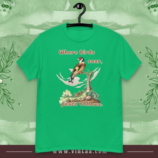 Peaceful Bird T-Shirt – “Where Birds Soar, Peace Follows” - Image 9
