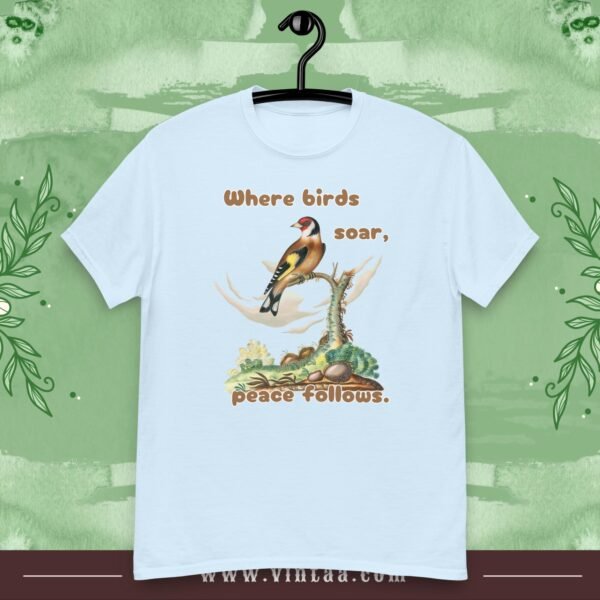 Peaceful Bird T-Shirt – “Where Birds Soar, Peace Follows” - Image 8