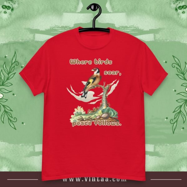 Peaceful Bird T-Shirt – “Where Birds Soar, Peace Follows” - Image 4