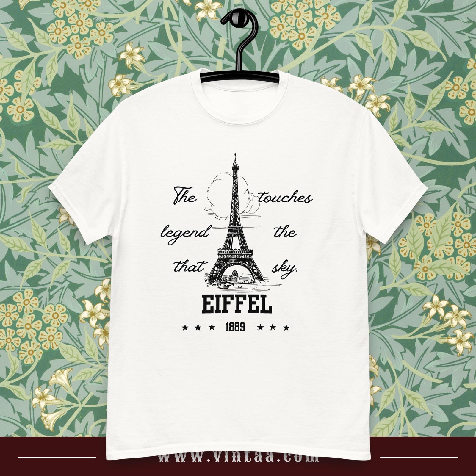 Vintage Eiffel Tower T-Shirt – Paris 1889 Graphic Tee