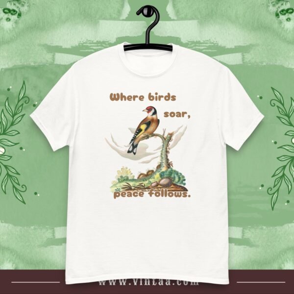 Peaceful Bird T-Shirt – “Where Birds Soar, Peace Follows”