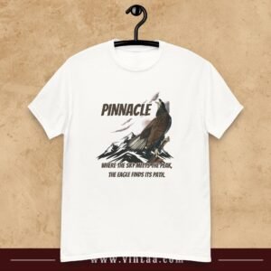 Where the sky meets the peak, the eagle finds its path