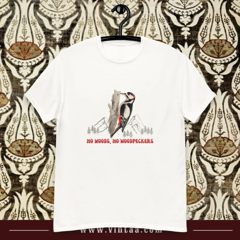 Retro Animal Vintage Tees - No woods, no woodpeckers