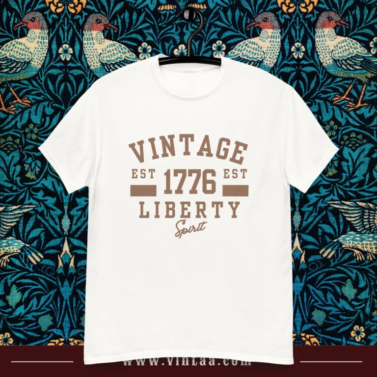 Vintage Liberty EST 1776 - unique vintage graphic tees