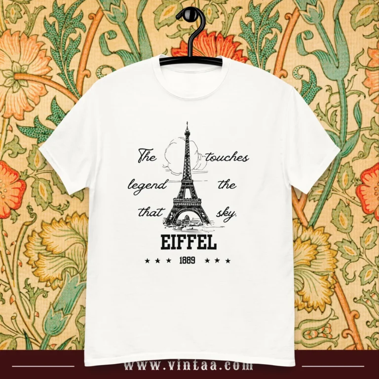 Eiffel 1889 - trendy vintage graphic tees