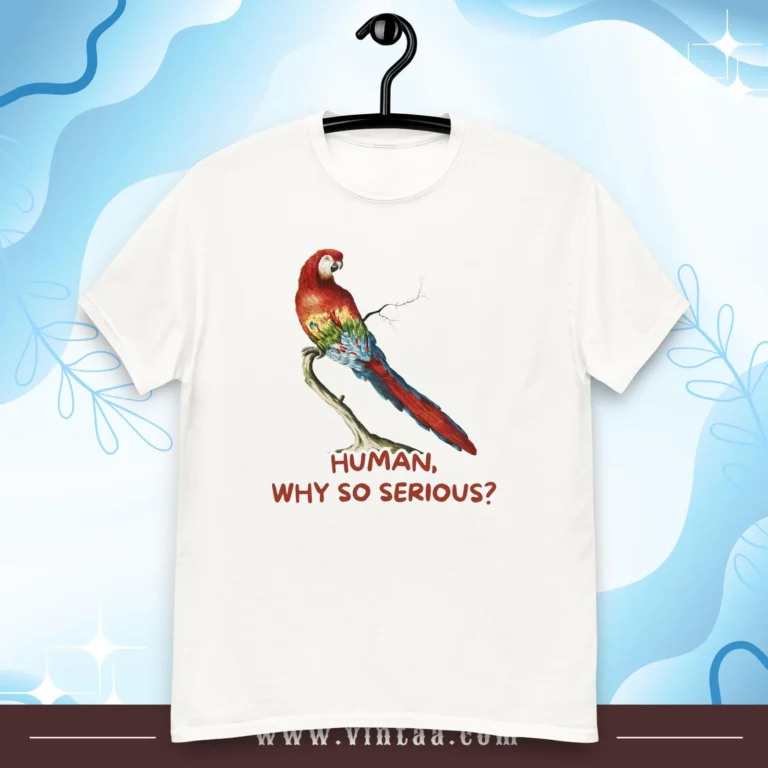 Human, why so serious? - floral and animal tees