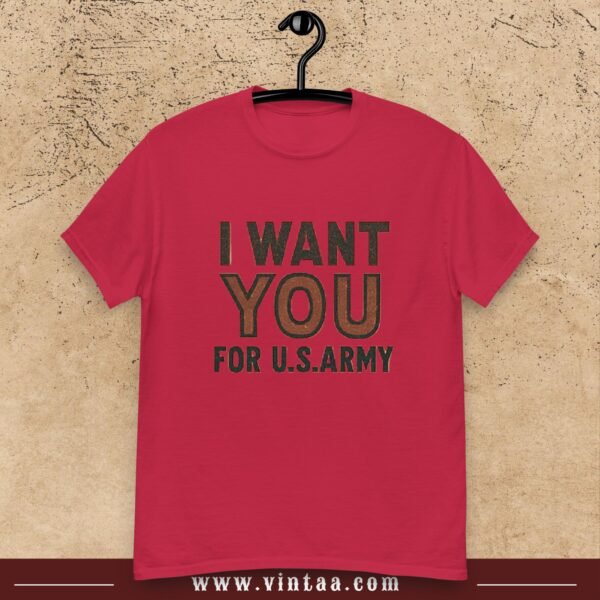 I WANT YOU FOR U.S. ARMY Tee – Vintage American Propaganda Style - Image 6