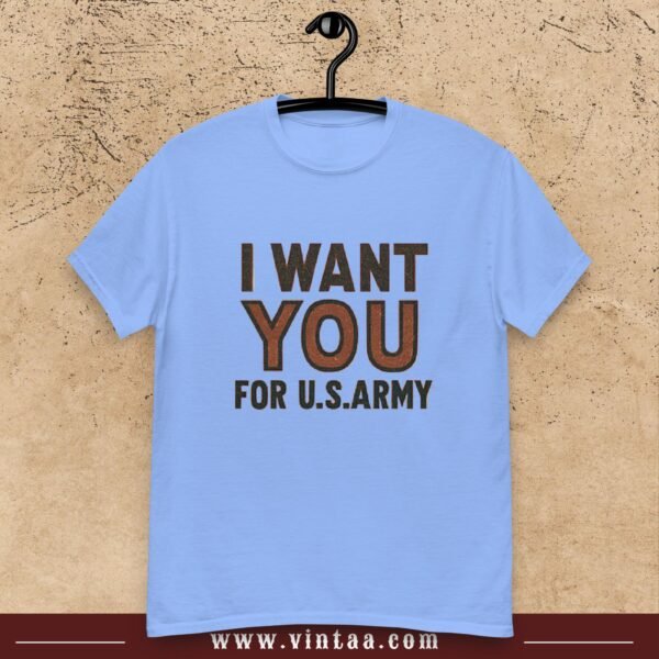I WANT YOU FOR U.S. ARMY Tee – Vintage American Propaganda Style - Image 5