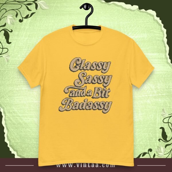 Classy, Sassy, and a Bit Badassy – Vintage Attitude Tee - Image 8