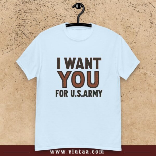 I WANT YOU FOR U.S. ARMY Tee – Vintage American Propaganda Style - Image 4
