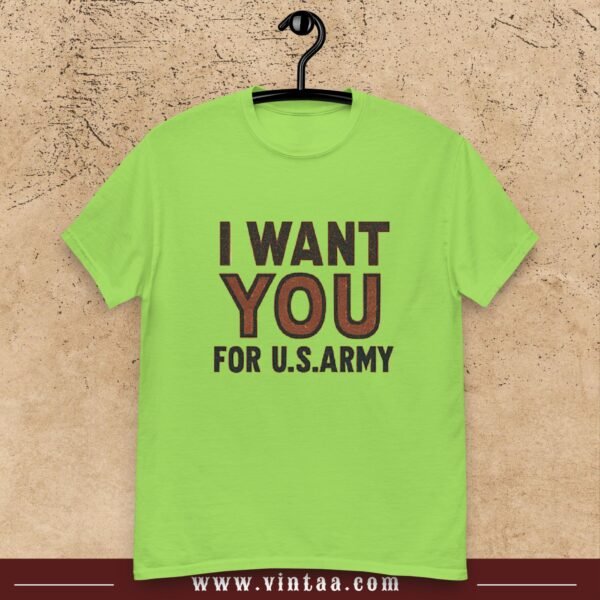 I WANT YOU FOR U.S. ARMY Tee – Vintage American Propaganda Style - Image 7