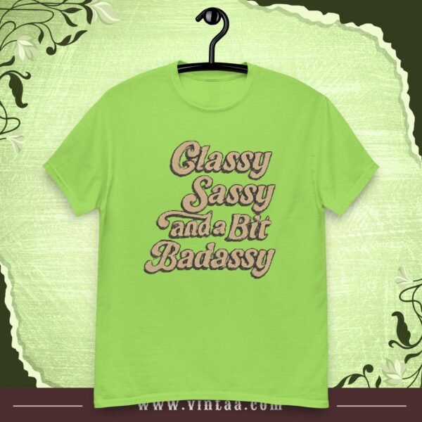 Classy, Sassy, and a Bit Badassy – Vintage Attitude Tee - Image 7