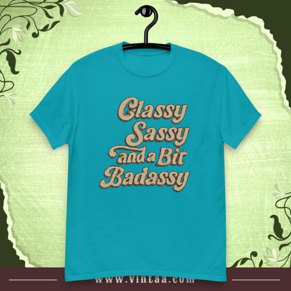 Classy, Sassy, and a Bit Badassy – Vintage Attitude Tee - Image 9