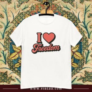 Vintage T-Shirt I Love Freedom – Bold Style with a Powerful Message